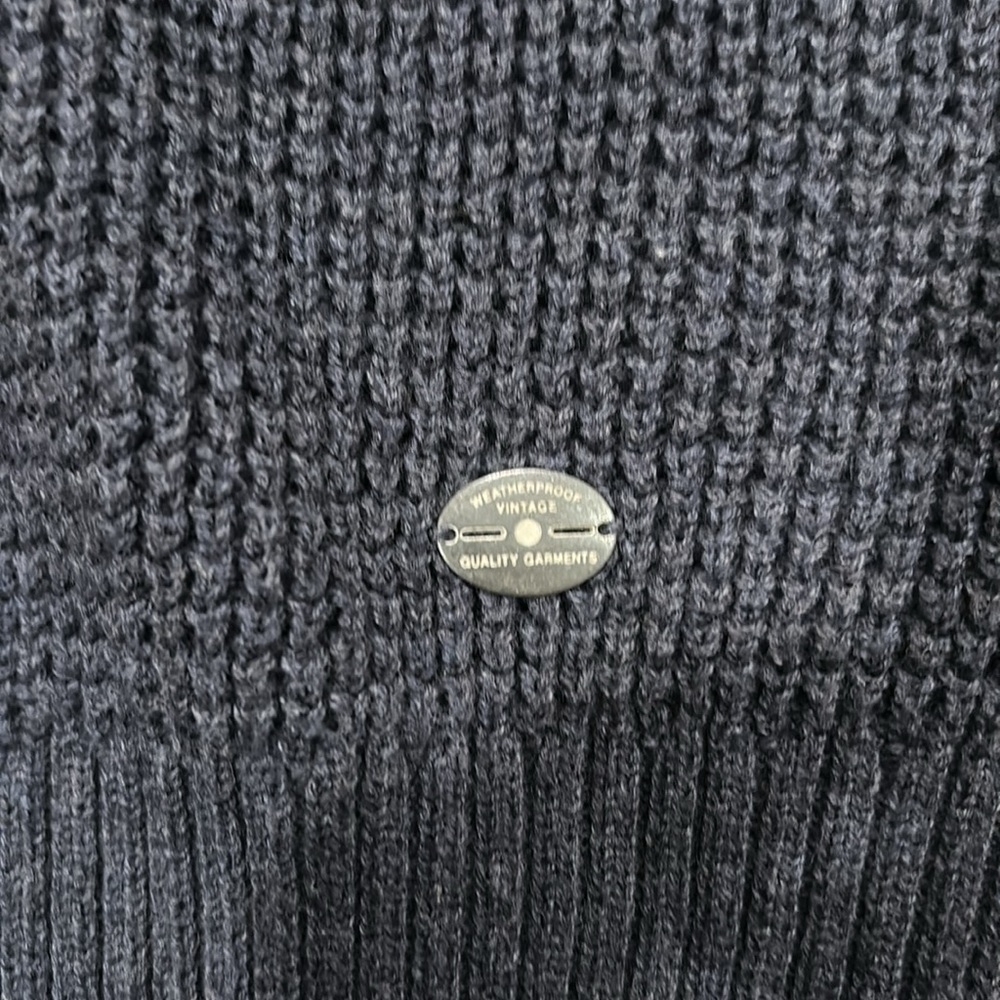 Men’s 1/4 zip down sweater navy blue new with tags size large - Picture 4 of 5